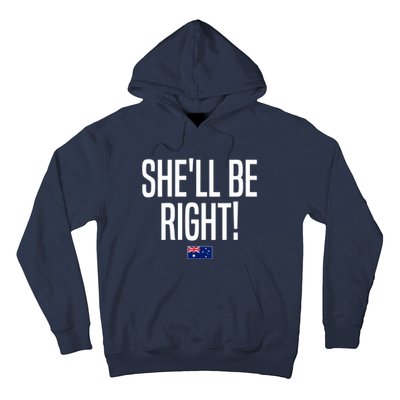 Wo She'll Be Right Australia Aussie Australian Slang V-Neck Hoodie