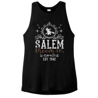 Witches Salem Broom Company Grunge Halloween S Witch Gift Ladies PosiCharge Tri-Blend Wicking Tank