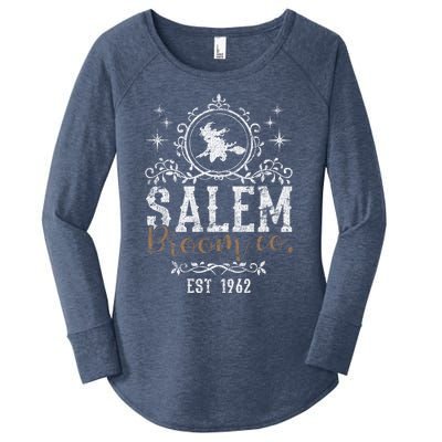 Witches Salem Broom Company Grunge Halloween S Witch Gift Women's Perfect Tri Tunic Long Sleeve Shirt