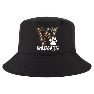 Wildcats Spirit Bold Letter W And Paw Cool Comfort Performance Bucket Hat