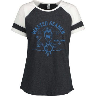 Wasted Seamen Boat Club Enza Ladies Jersey Colorblock Tee