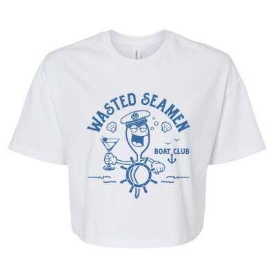 Wasted Seamen Boat Club Bella+Canvas Jersey Crop Tee