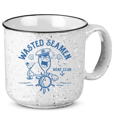 Wasted Seamen Boat Club 15oz Campfire Ceramic Mug