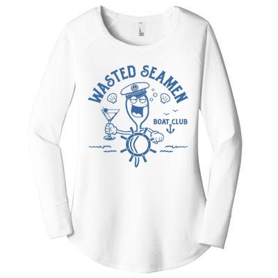 Wasted Seamen Boat Club Women's Perfect Tri Tunic Long Sleeve Shirt