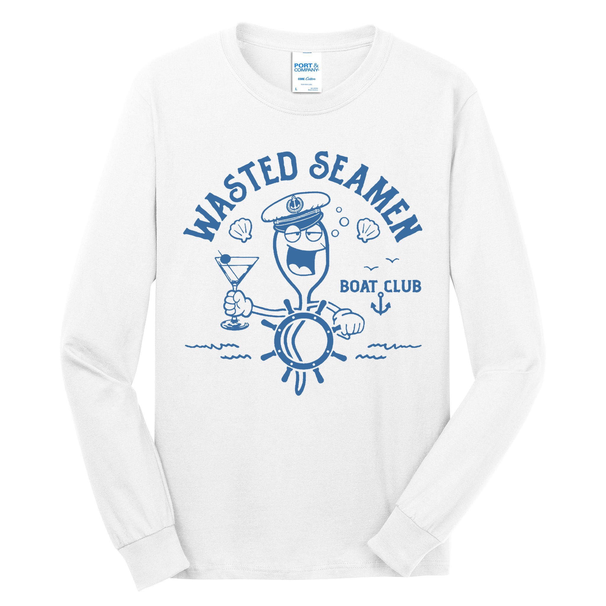 Wasted Seamen Boat Club Tall Long Sleeve T-Shirt