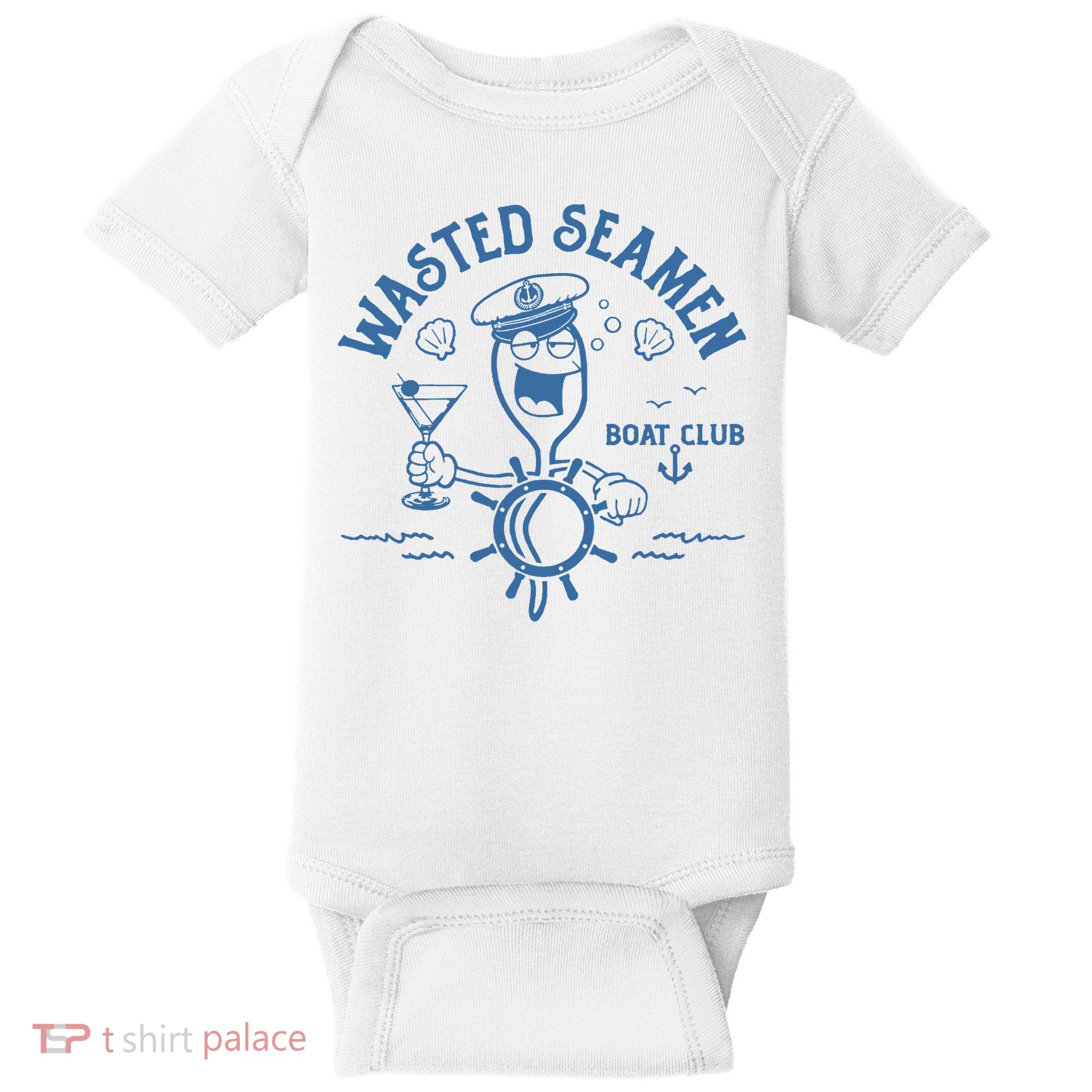 Wasted Seamen Boat Club Baby Bodysuit