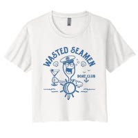 Wasted Seamen Boat Club Women's Crop Top Tee