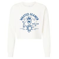 Wasted Seamen Boat Club Cropped Pullover Crew