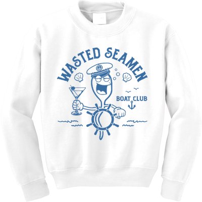 Wasted Seamen Boat Club Kids Sweatshirt