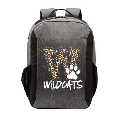 Wildcats Spirit Bold Letter W And Paw Print Vector Backpack