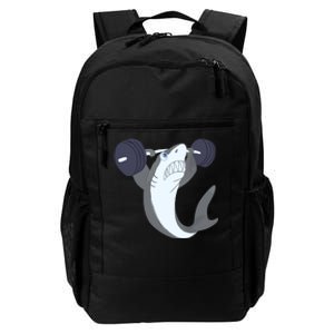 Weightlifing Shark Barbell Funny Workout Gym Weightlifter Daily Commute Backpack