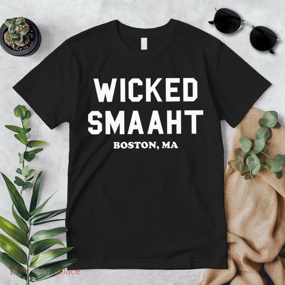 Wicked Smaaht Boston Ma Funny Boston Premium T-Shirt