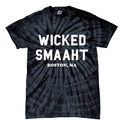 Wicked Smaaht Boston Ma Funny Boston Tie-Dye T-Shirt