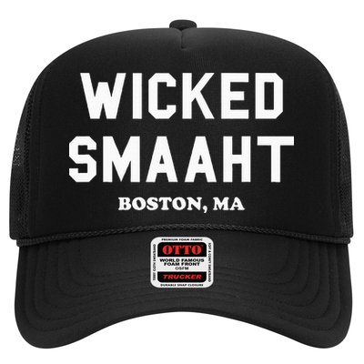 Wicked Smaaht Boston Ma Funny Boston Trucker Hat