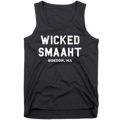 Wicked Smaaht Boston Ma Funny Boston Tank Top