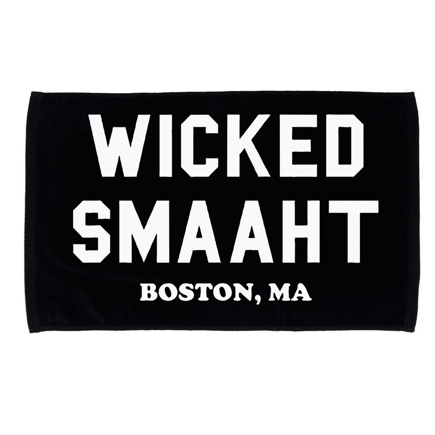 Wicked Smaaht Boston Ma Funny Boston Microfiber Hand Towel