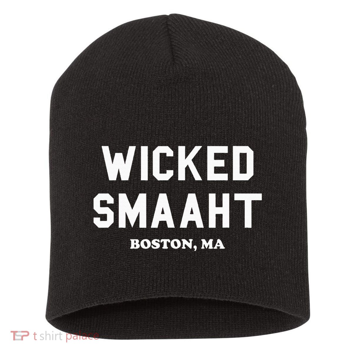 Wicked Smaaht Boston Ma Funny Boston Short Acrylic Beanie