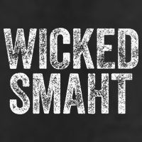 Wicked Smaht Boston Massachusetts 7 Panel Mesh Trucker Snapback Hat