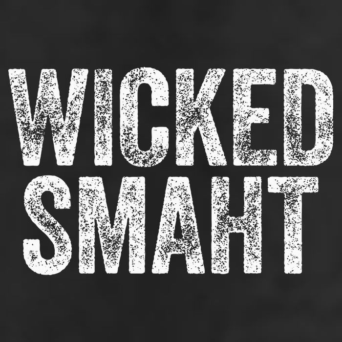 Wicked Smaht Boston Massachusetts 7 Panel Mesh Trucker Snapback Hat