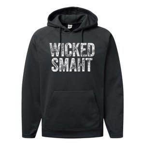 Wicked Smaht Boston Massachusetts Performance Fleece Hoodie