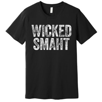 Wicked Smaht Boston Massachusetts Premium T-Shirt