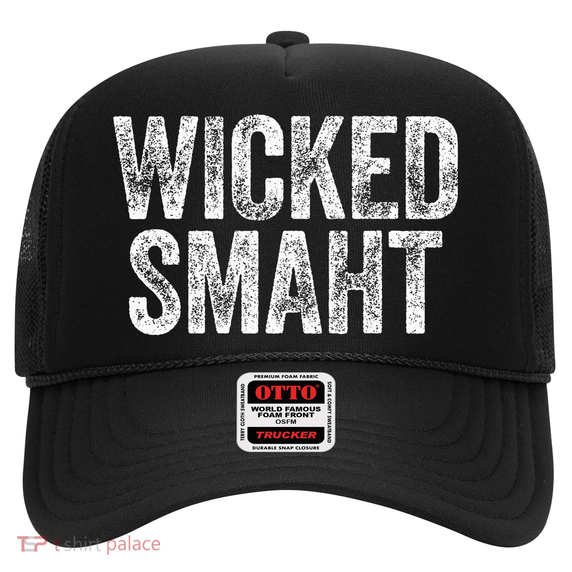 Wicked Smaht Boston Massachusetts Trucker Hat