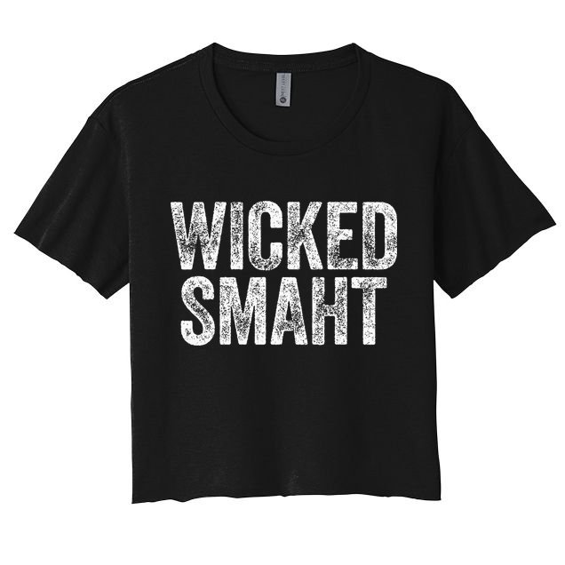 Wicked Smaht Boston Massachusetts Crop Top