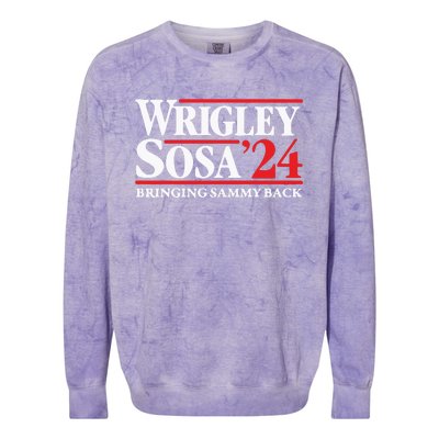 Wrigley Sosa Bringing Sammy Back In 2024 Colorblast Crewneck Sweatshirt