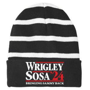 Wrigley Sosa Bringing Sammy Back In 2024 Striped Beanie with Solid Band