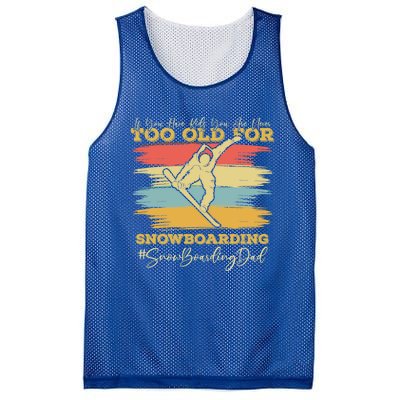 Wintersports Snow Board Dad Parents Snowboarding Meaningful Gift Mesh Reversible Basketball Jersey Tank