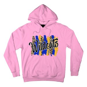 Wildcats Swash Blue Yellow School Spirit Hoodie