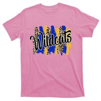 Wildcats Swash Blue Yellow School Spirit T-Shirt