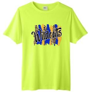 Wildcats Swash Blue Yellow School Spirit Tall Fusion ChromaSoft Performance T-Shirt