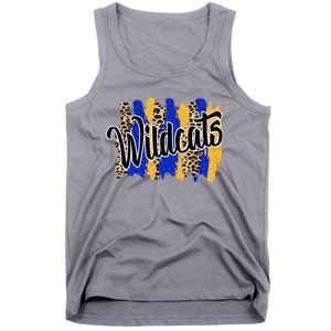 Wildcats Swash Blue Yellow School Spirit Tank Top