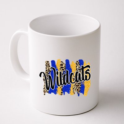 Wildcats Swash Blue Yellow School Spirit Mug
