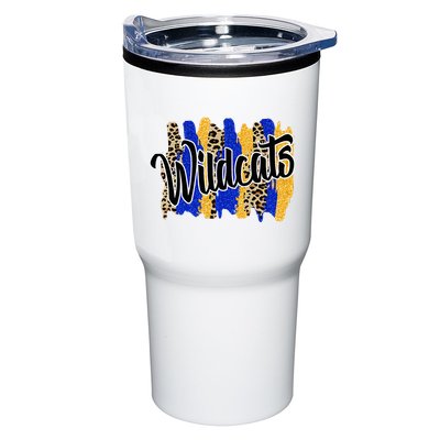 Wildcats Swash Blue Yellow School Spirit Tumbler