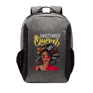 Wo Sagittarius Black Queen Birthday Zodiac Gift Vector Backpack