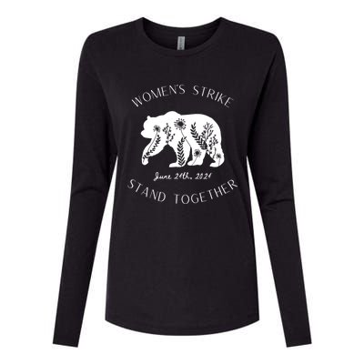 WomanS Strike Bear Stand Together WomanS Strike June 24th Womens Cotton Relaxed Long Sleeve T-Shirt