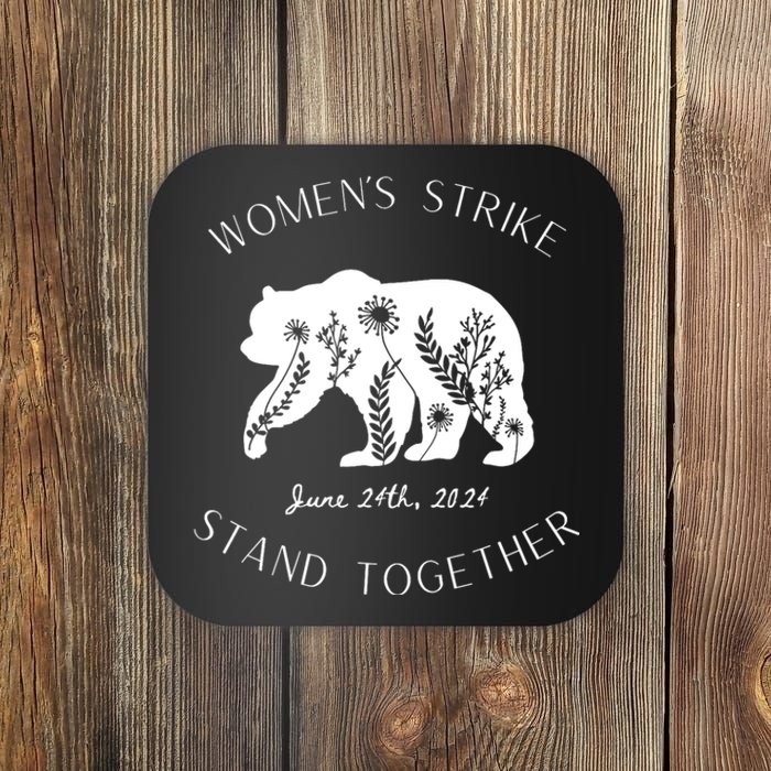 WomanS Strike Bear Stand Together WomanS Strike June 24th Coaster