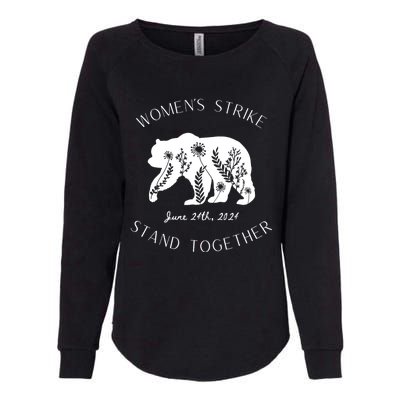 WomanS Strike Bear Stand Together WomanS Strike June 24th Womens California Wash Sweatshirt