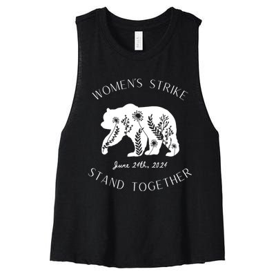 WomanS Strike Bear Stand Together WomanS Strike June 24th Women's Racerback Cropped Tank