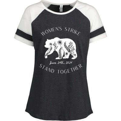 WomanS Strike Bear Stand Together WomanS Strike June 24th Enza Ladies Jersey Colorblock Tee