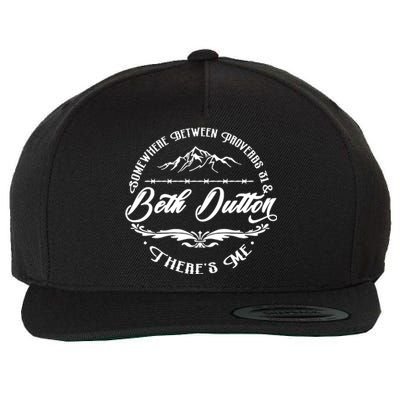 Women Somewhere Between Proverbs 31 Beth Western Cowboy Cowgirl Wool Snapback Cap