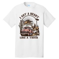 Western Sunset Cowgirl I Got A Heart Like A Truck Tall T-Shirt