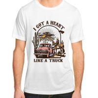 Western Sunset Cowgirl I Got A Heart Like A Truck Adult ChromaSoft Performance T-Shirt