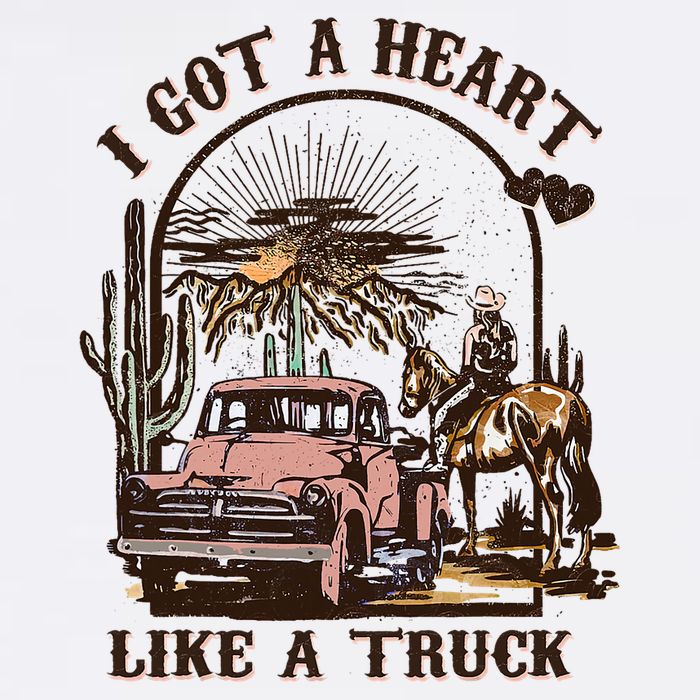 Western Sunset Cowgirl I Got A Heart Like A Truck Mug