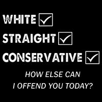 White Straight Conservative Women's Perfect Tri Rocker Tank