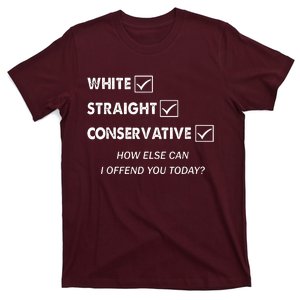 White Straight Conservative T-Shirt