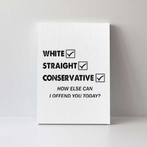 White Straight Conservative Canvas