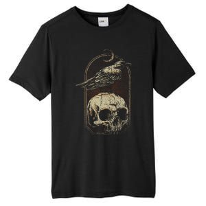 Witch Scary Crow Ghoulish Skull Moon Raven Tall Fusion ChromaSoft Performance T-Shirt